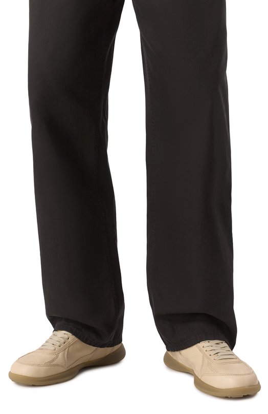 Кожаные кроссовки Matrix Burberry 8108456 Бежевый  8108456 Фото 3