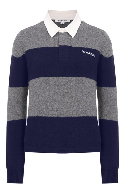 Женский поло из кашемира и шерсти SPORTY AND RICH, арт. WS08062300GY23