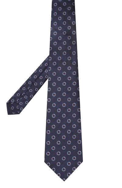 Шелковый галстук KITON синего цвета по цене 27850 руб., арт. UCRVKLC05G39, фото 2 Шелковый галстук KITON, арт. UCRVKLC05G39, фото 2