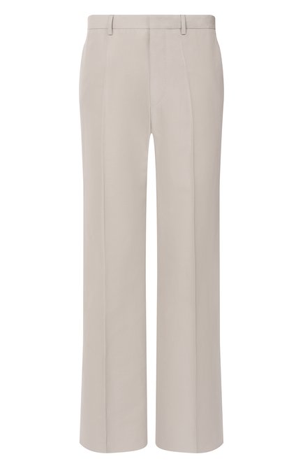Мужские брюки из хлопка и льна CORNELIANI серого цвета, арт. 254H32-2514111 | Фото 1 (Материал внешний: Хлопок; Материал сплава: Проставлено; Драгоценные камни: Проставлено; Случай: Повседневный; Длина (брюки, джинсы): Стандартные)