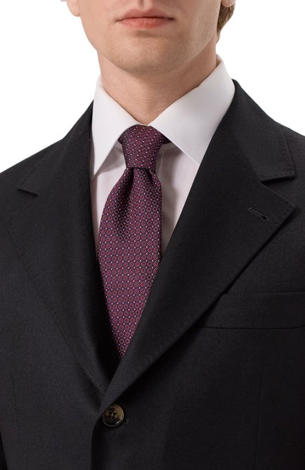 Мужской шелковый галстук CANALI, арт. 18/HJ04403