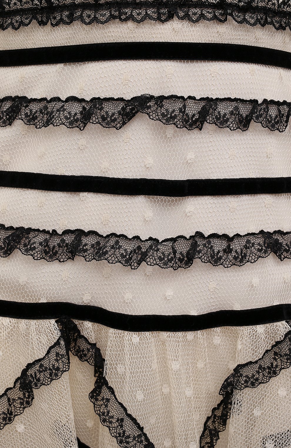 Платье REDVALENTINO черно-белого цвета по цене 69950 руб., арт. WR3VA19B/631, фото 5 Платье REDVALENTINO, арт. WR3VA19B/631, фото 5