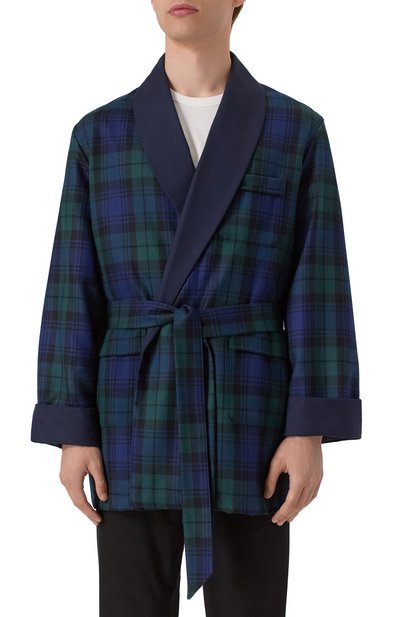 Шерстяной халат DEREK ROSE, арт. 5550/TART001, фото 3