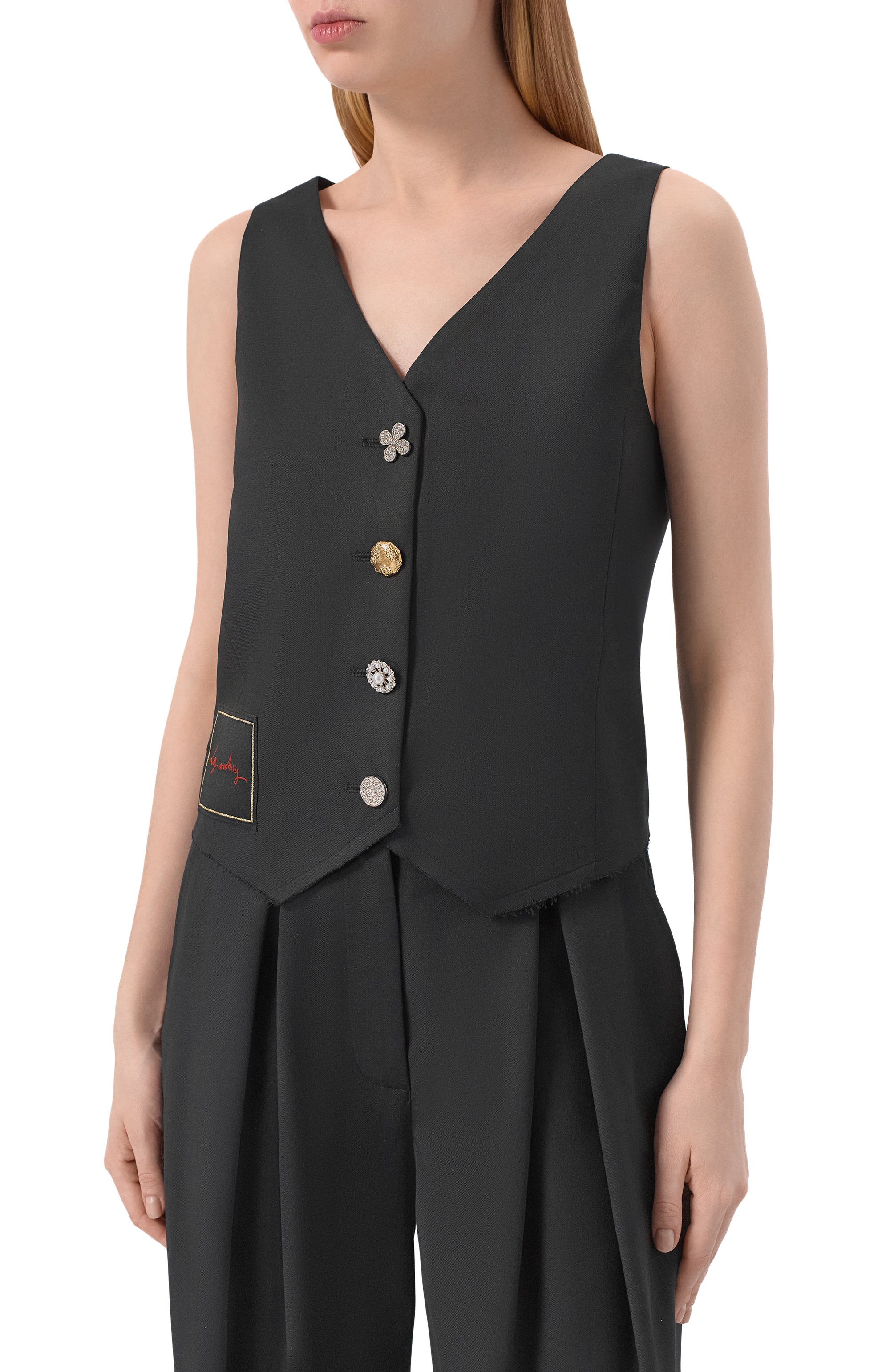 Жилет из шерсти и вискозы LES ARCHIVES, арт. LA_034 СО, фото 3