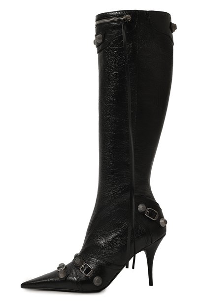 Кожаные сапоги cagole 90 BALENCIAGA, арт. 694395/WAD4E, фото 4