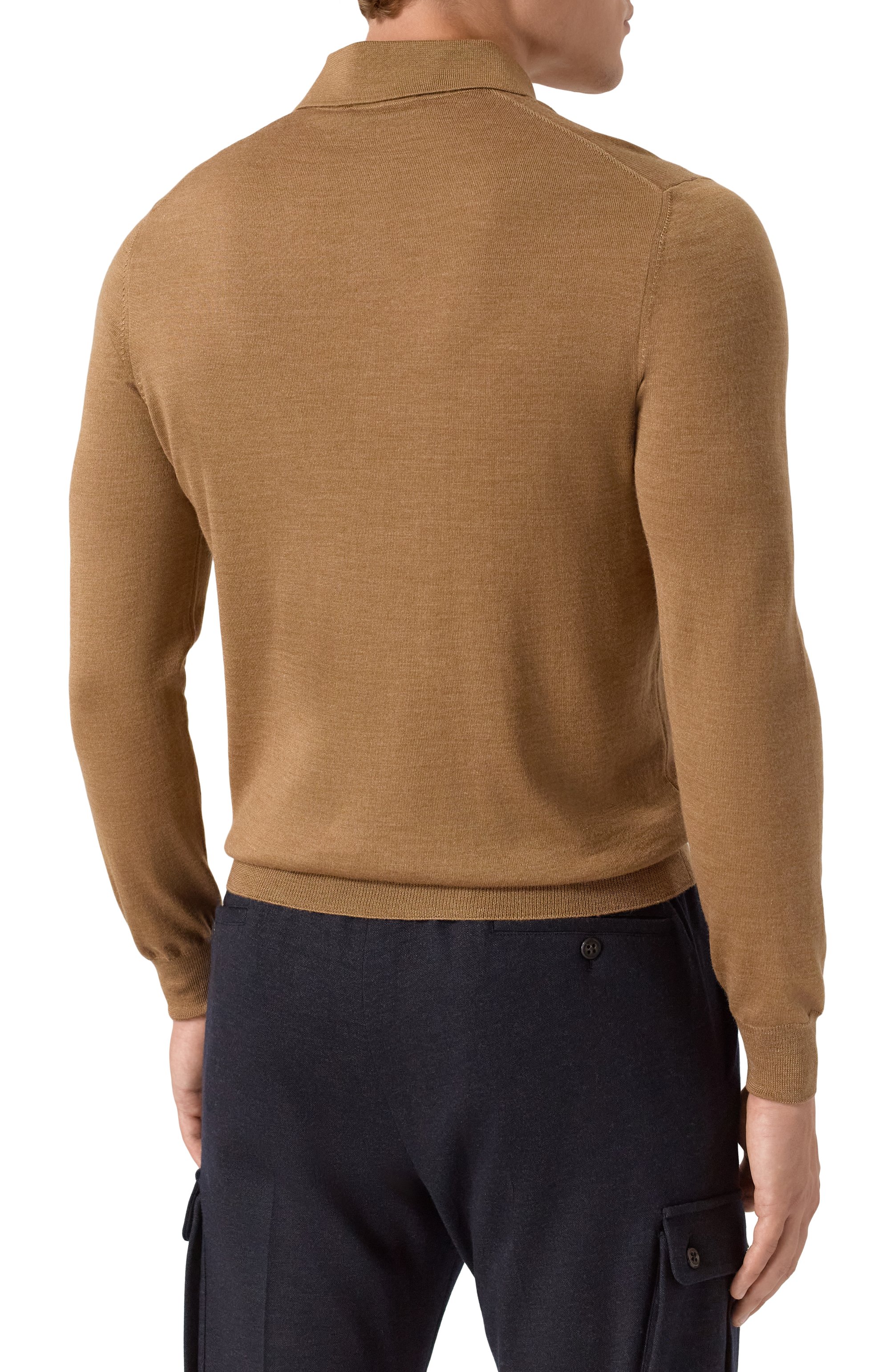 Поло из шерсти и шелка GRAN SASSO, арт. 57132/13190, фото 4