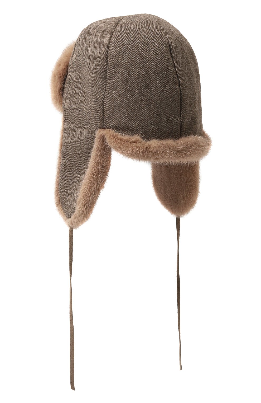 Кашемировая шапка-ушанка дарья с мехом норки FURLAND, арт. 0194810010055600046, фото 3