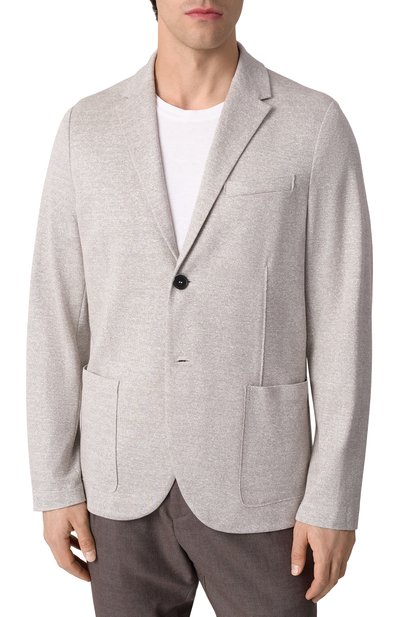 Пиджак из хлопка и льна HARRIS WHARF LONDON, арт. C8P22PDB, фото 5