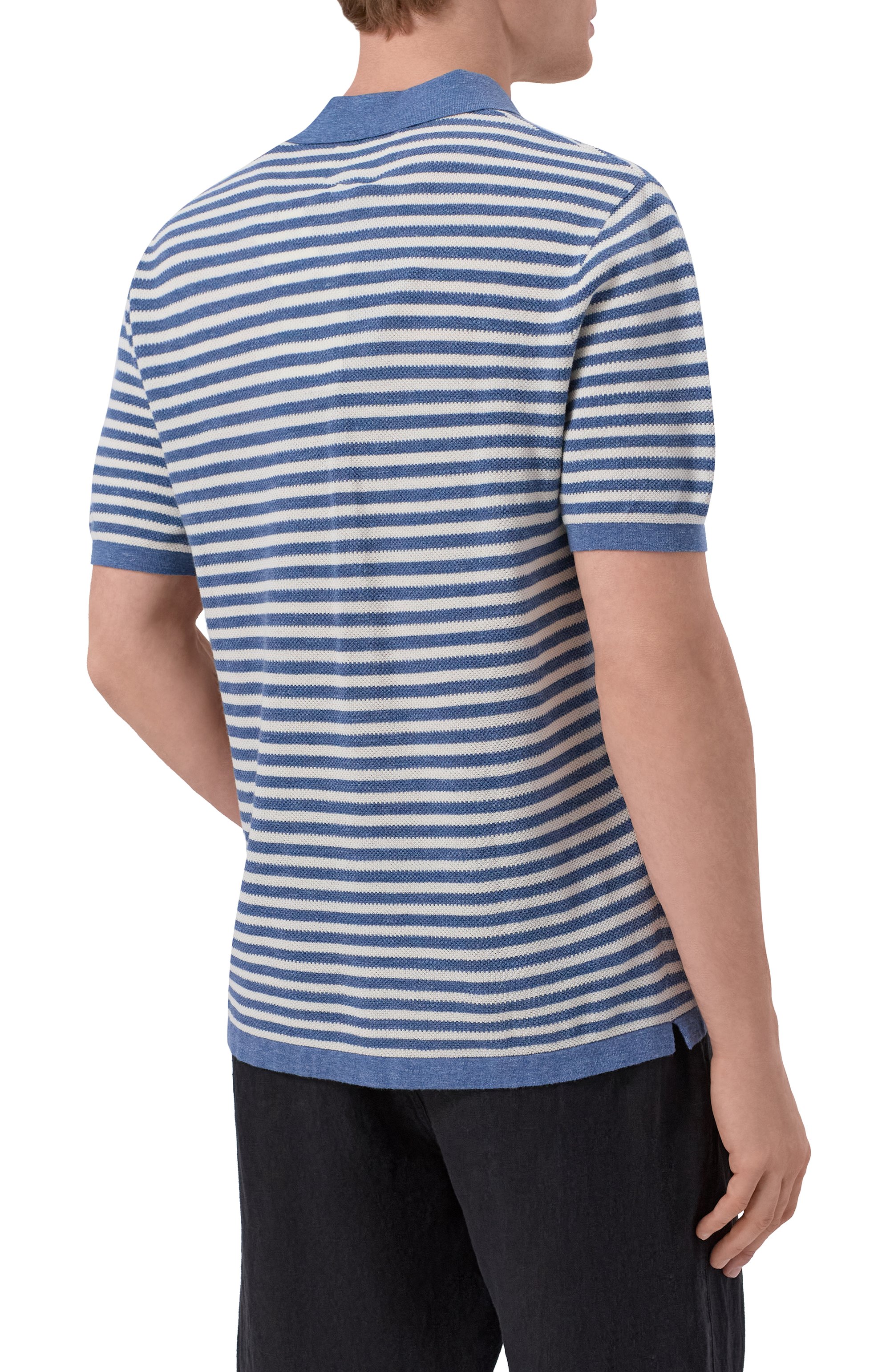 Хлопковое поло MC2 SAINT BARTH, арт. SL00010-00009L/SL0AN STRIPES C0TT0N, фото 4