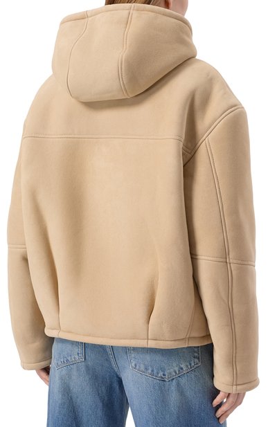 Дубленка из овчины HALFBOY бежевого цвета по цене 320500 руб., арт. HF251WL178, фото 4 Дубленка из овчины HALFBOY, арт. HF251WL178, фото 4