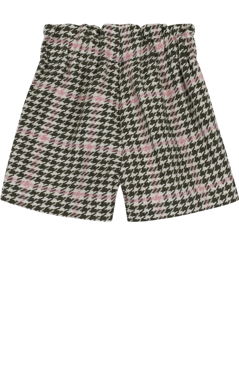 Шорты с принтом и эластичным поясом IL GUFO хаки цвета по цене 7855 руб., арт. A17PB103W3032/12M-18M, фото 2 Шорты с принтом и эластичным поясом IL GUFO, арт. A17PB103W3032/12M-18M, фото 2