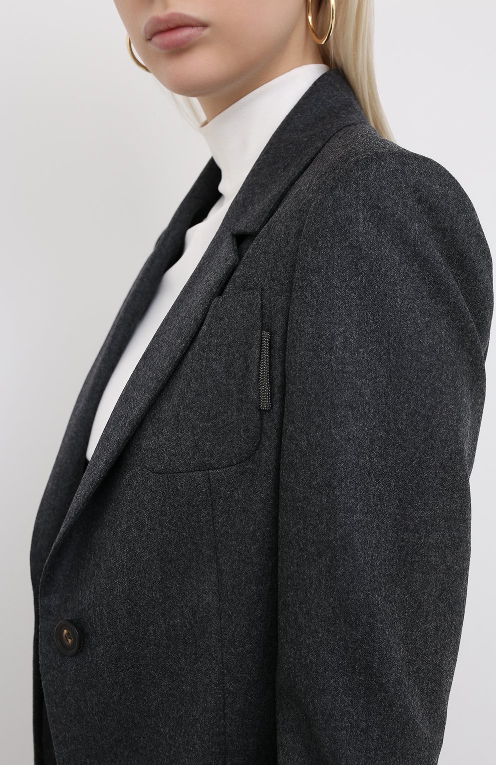 Шерстяной жакет BRUNELLO CUCINELLI, арт. ME2268999, фото 5