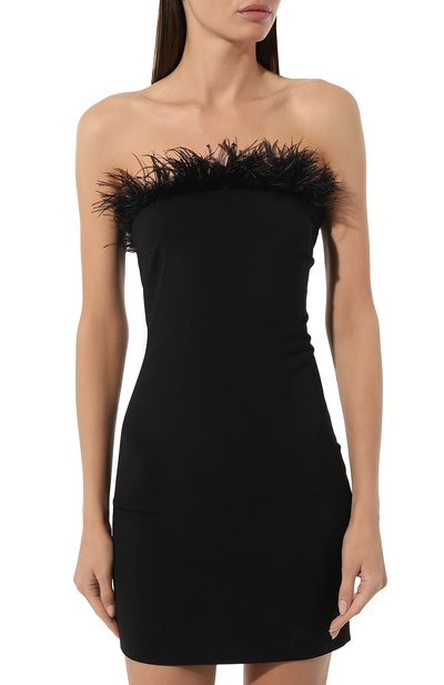 Платье с отделкой перьями PATRIZIA PEPE, арт. 8A1227_A6F5, фото 3