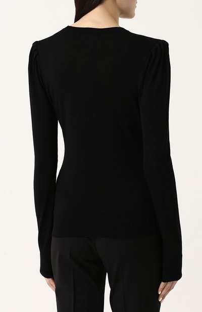 Приталенный кардиган из смеси шерсти и вискозы с шелком DOLCE & GABBANA, арт. FX023Z/JAMCS, фото 4