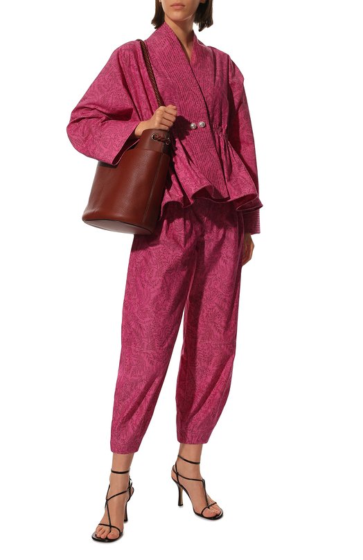 Хлопковые брюки Nackiye L`0RIENT KIM0N0 PANTS Розовый  L`0RIENT KIM0N0 PANTS Фото 2