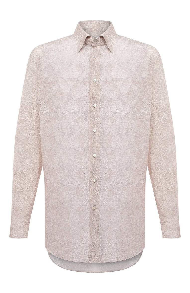 Рубашка из шелка и хлопка ZILLI, арт. MFV-84080-G11614/0009/45-49, фото 1