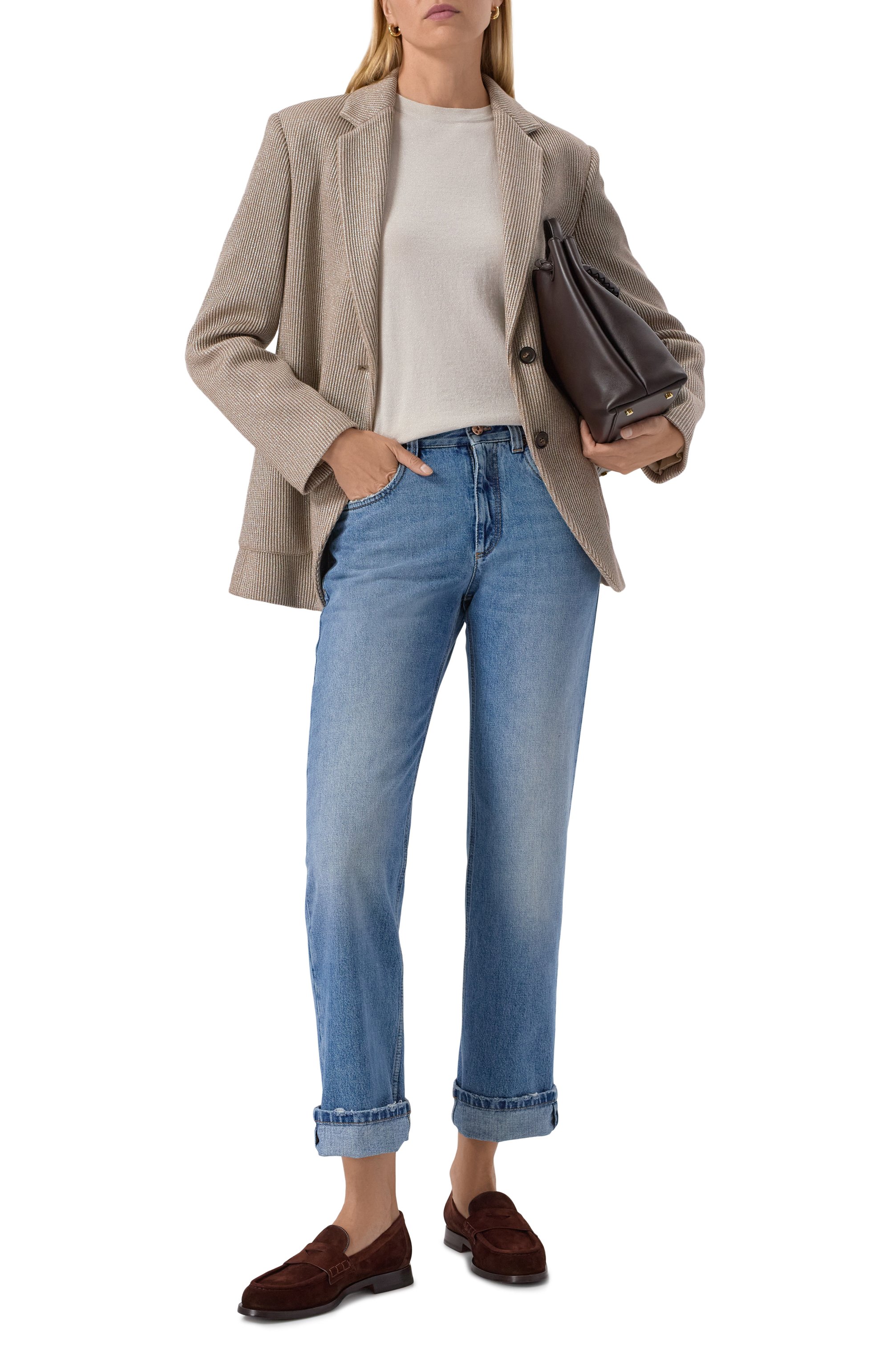 Замшевые пенни-лоферы SANTONI, арт. WUQG59462BJ2NAEA, фото 2