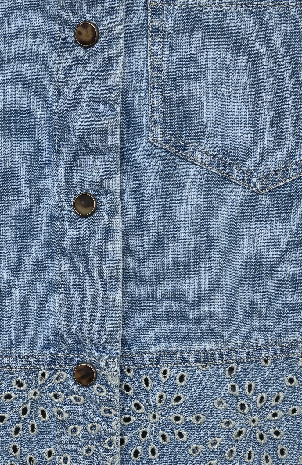 Джинсовая рубашка BRUNELLO CUCINELLI голубого цвета по цене 42750 руб., арт. BH192C844B, фото 3 Джинсовая рубашка BRUNELLO CUCINELLI, арт. BH192C844B, фото 3