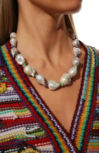 Колье CHLOÉ разноцветного цвета по цене 69850 руб., арт. CHC22SF015SRN, фото 2 Колье CHLOÉ, арт. CHC22SF015SRN, фото 2