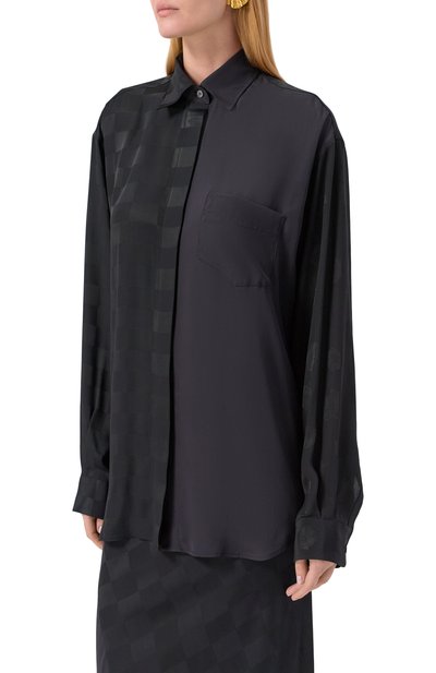 Рубашка из вискозы и шелка MOSCHINO, арт. A0235/5535, фото 3