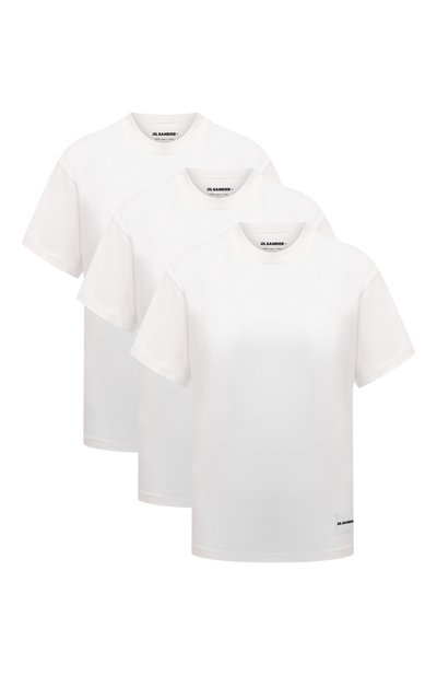 Женская комплект из трех хлопковых футболок JIL SANDER, арт. JPPT706540-WT248808