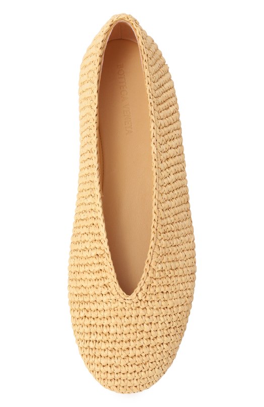 Текстильные балетки Rosa Bottega Veneta 855902/V0GN3 Бежевый  855902/V0GN3 Фото 6