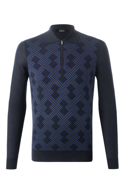 Мужская поло из кашемира и шелка ZILLI, арт. KZP001M0330VM0U00