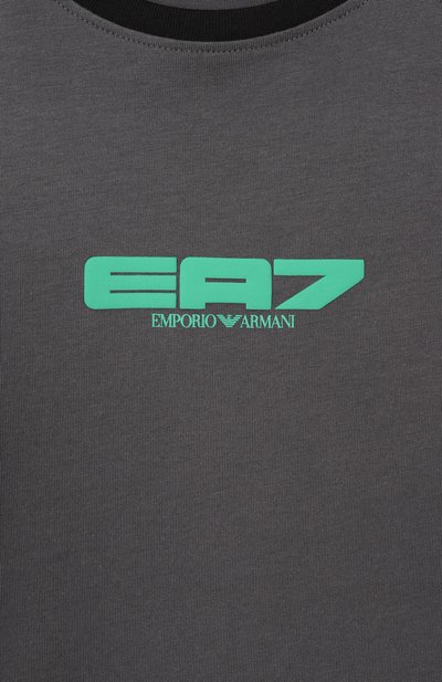 Хлопковая футболка EA7, арт. 7B000287/AF13244, фото 3