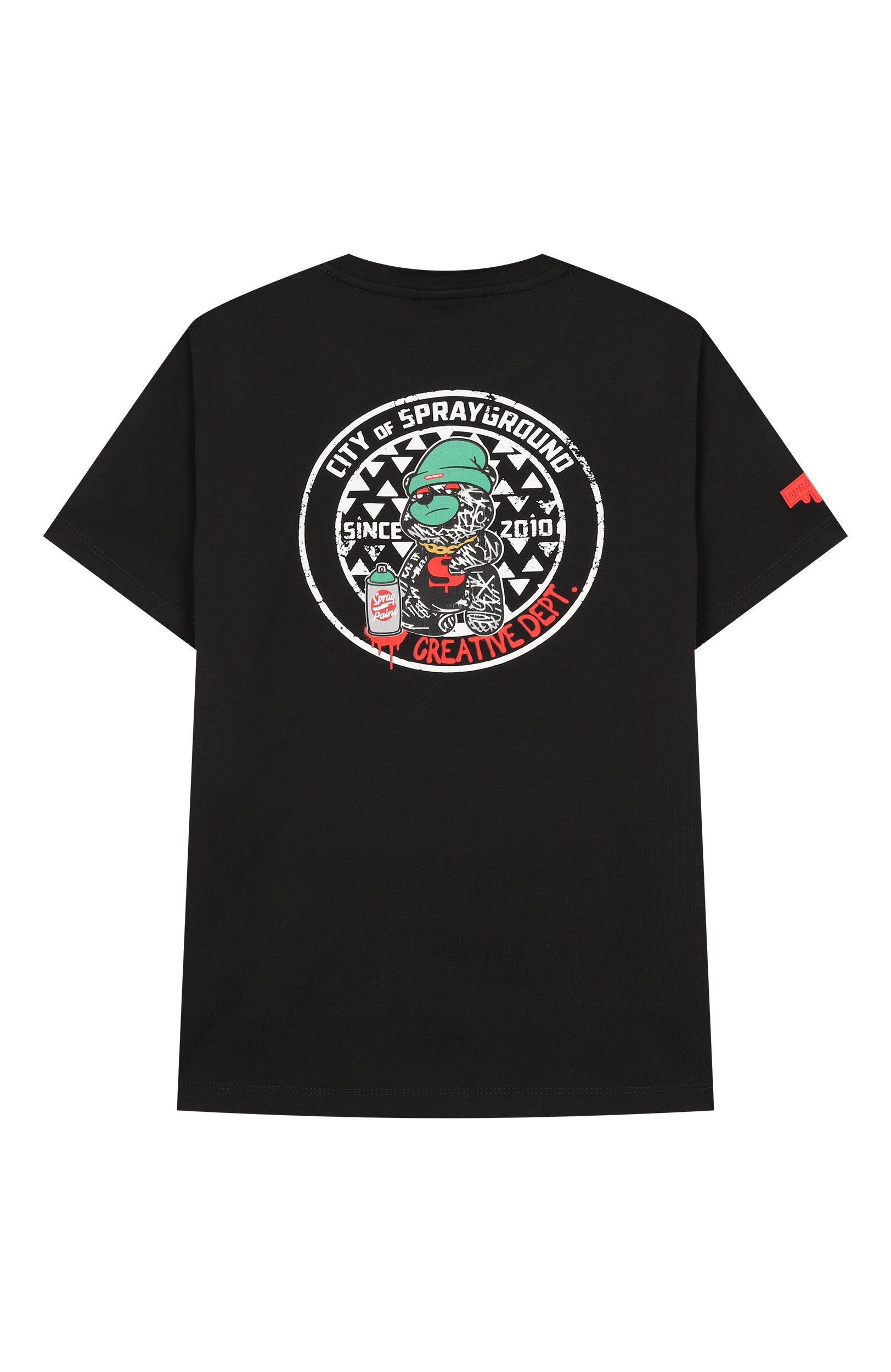 Хлопковая футболка SPRAYGROUND, арт. SPY1515BLK/CREATIVE DEPT. REGULAR T-SHIRT BLK, фото 2