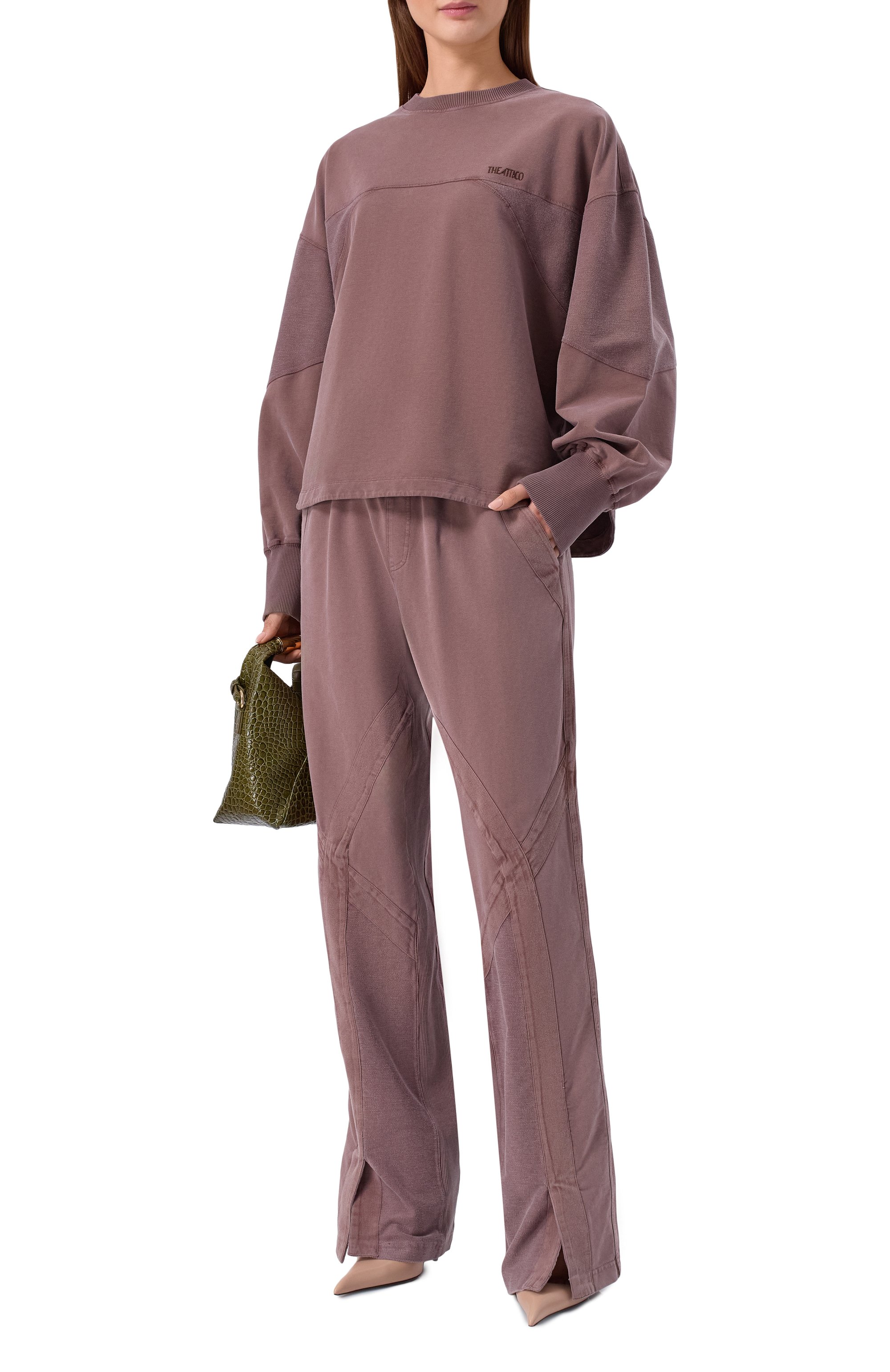 Хлопковый свитшот THE ATTICO, арт. 260WCF00025/JJF006AA, фото 2