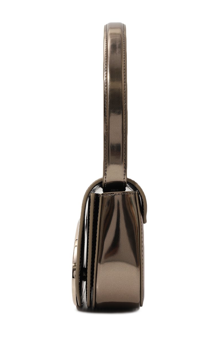 Женская сумка 1dr DIESEL золотого цвета, арт. X08396/PS202 | Фото 4 (Ремень/цепочка: На ремешке; Материал: Натуральная кожа; Драгоценные камни: Проставлено; Размер: mini; Материал сплава: Проставлено; Сумки-технические: Сумки top-handle)