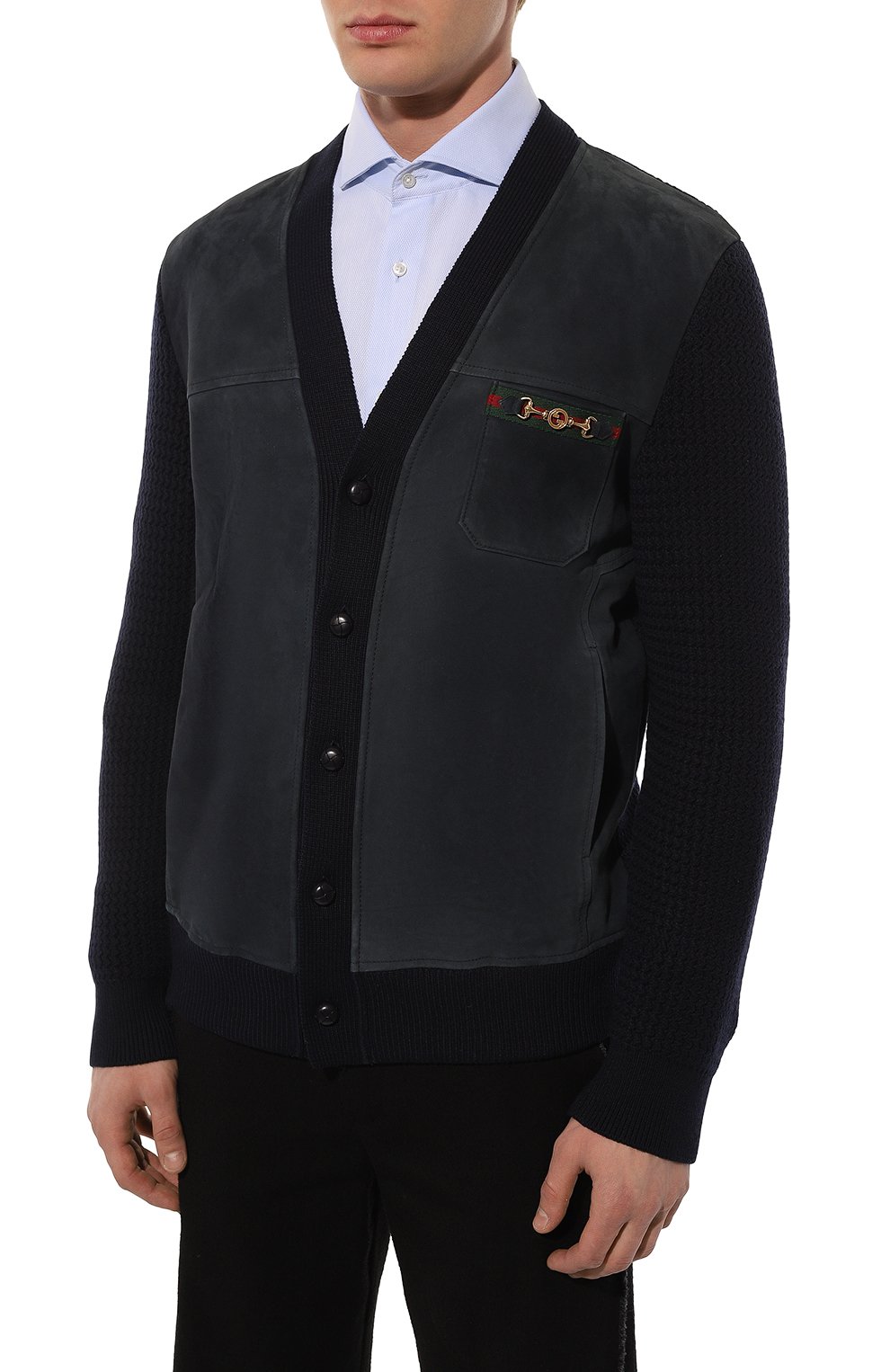 Комбинированный кардиган GUCCI, арт. 642745 XKBQI, фото 3