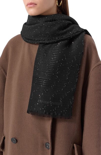 Шарф из вискозы и шерсти EMPORIO ARMANI, арт. EW003169/AF20048, фото 2