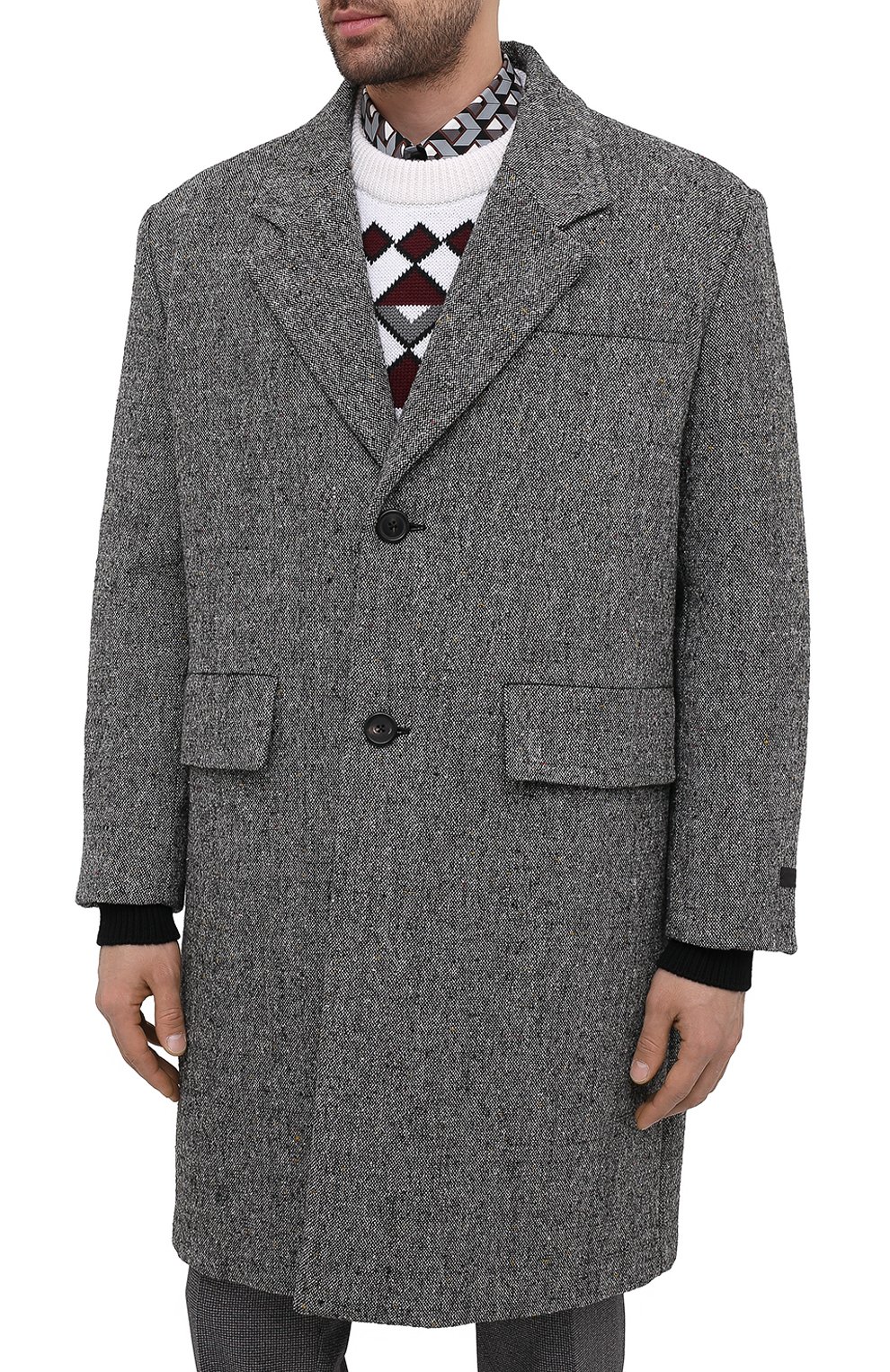 Шерстяное пальто PRADA, арт. SGB593-1XQD-F0031-202, фото 3