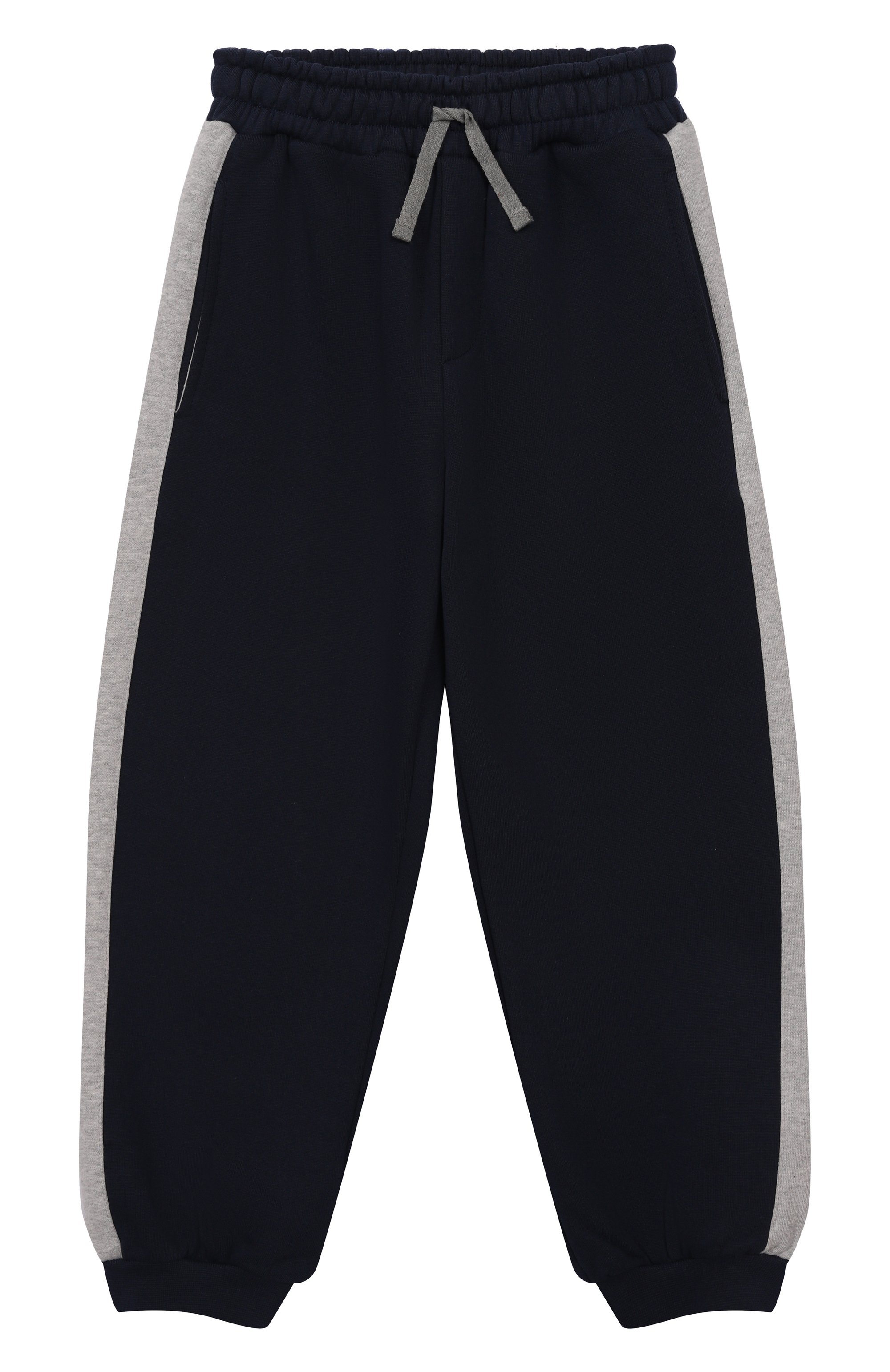 Хлопковые джоггеры ELEVENTY темно-синего цвета по цене 10400 руб., арт. EX6Q20/Z3123/6-8, фото 1 Хлопковые джоггеры ELEVENTY, арт. EX6Q20/Z3123/6-8, фото 1