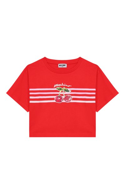 Хлопковая футболка MOSCHINO, арт. HDM06Y/LAA02_001