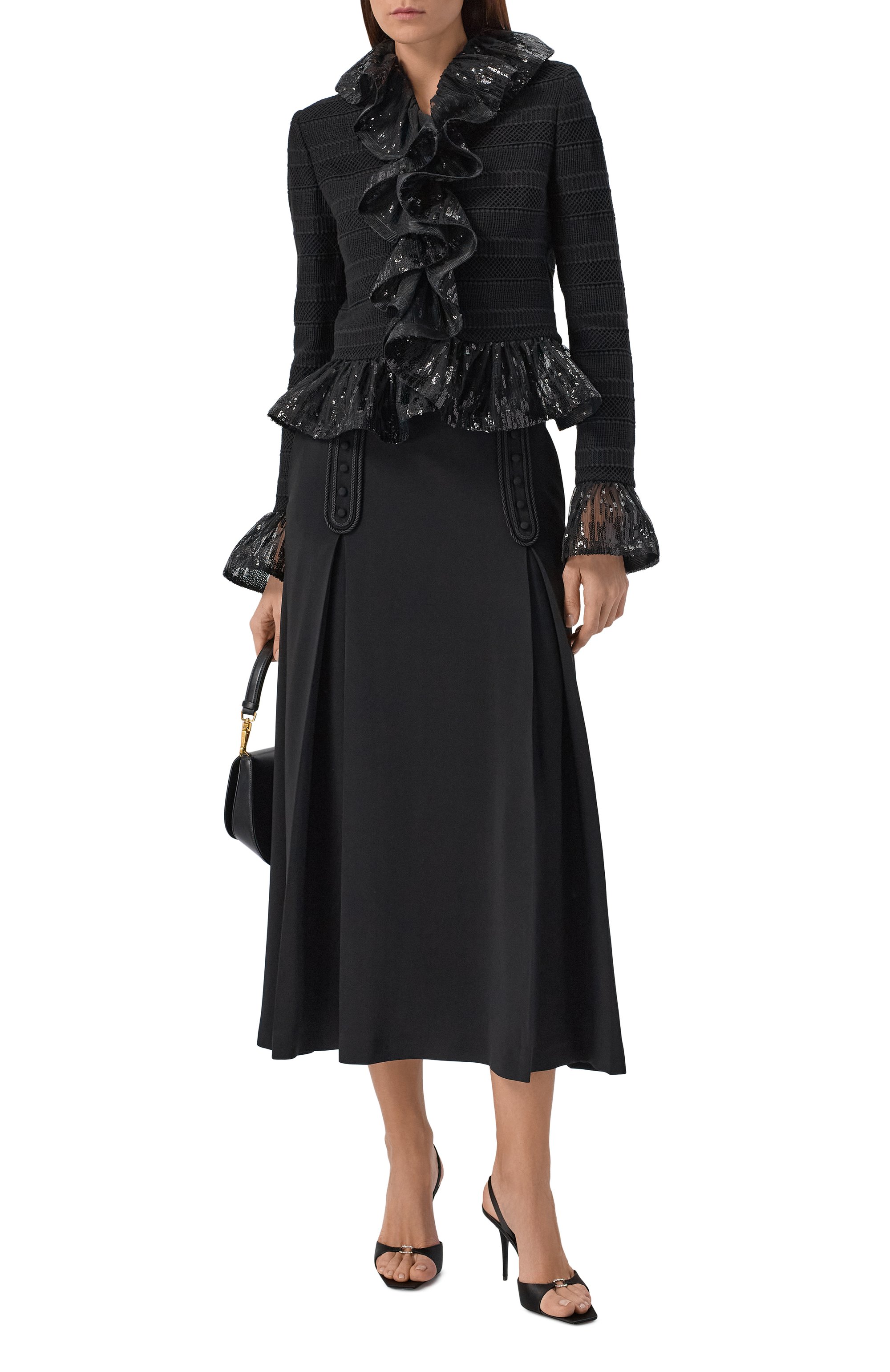 Жакет с отделкой пайетками ELIE SAAB, арт. J0165NF25PAM01, фото 2