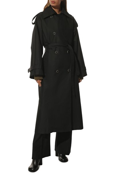 Двубортный тренч  LESYANEBO, арт. FW22/H-465/LT, фото 3