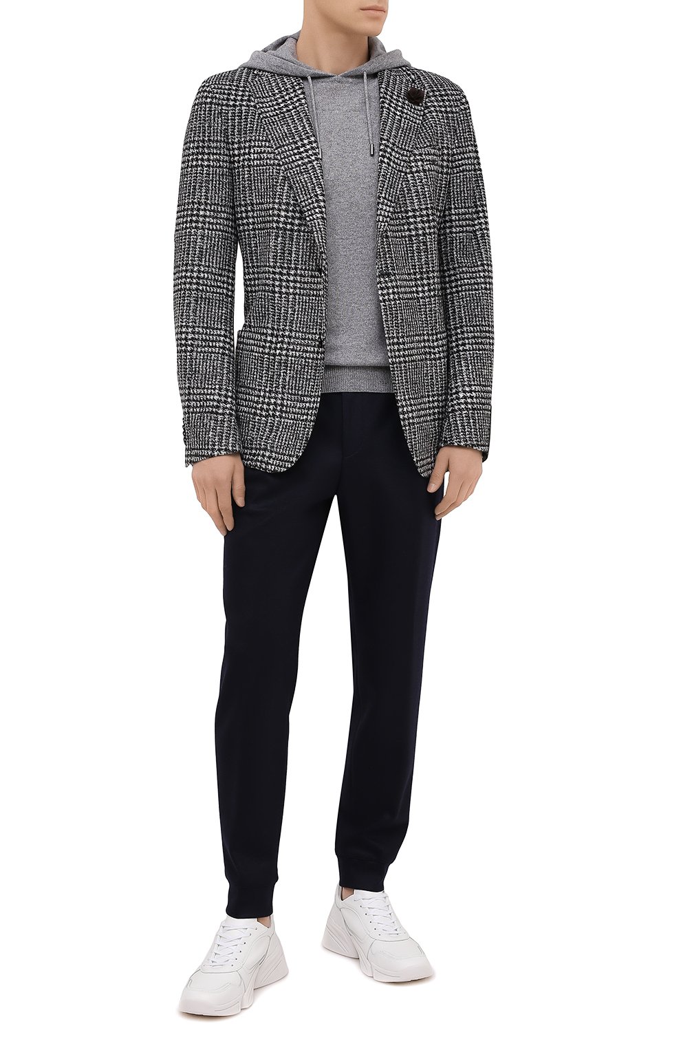 Однобортный пиджак WINDSOR черно-белого цвета по цене 52300 руб., арт. 13 GIR0-J37 10010250, фото 2 Однобортный пиджак WINDSOR, арт. 13 GIR0-J37 10010250, фото 2