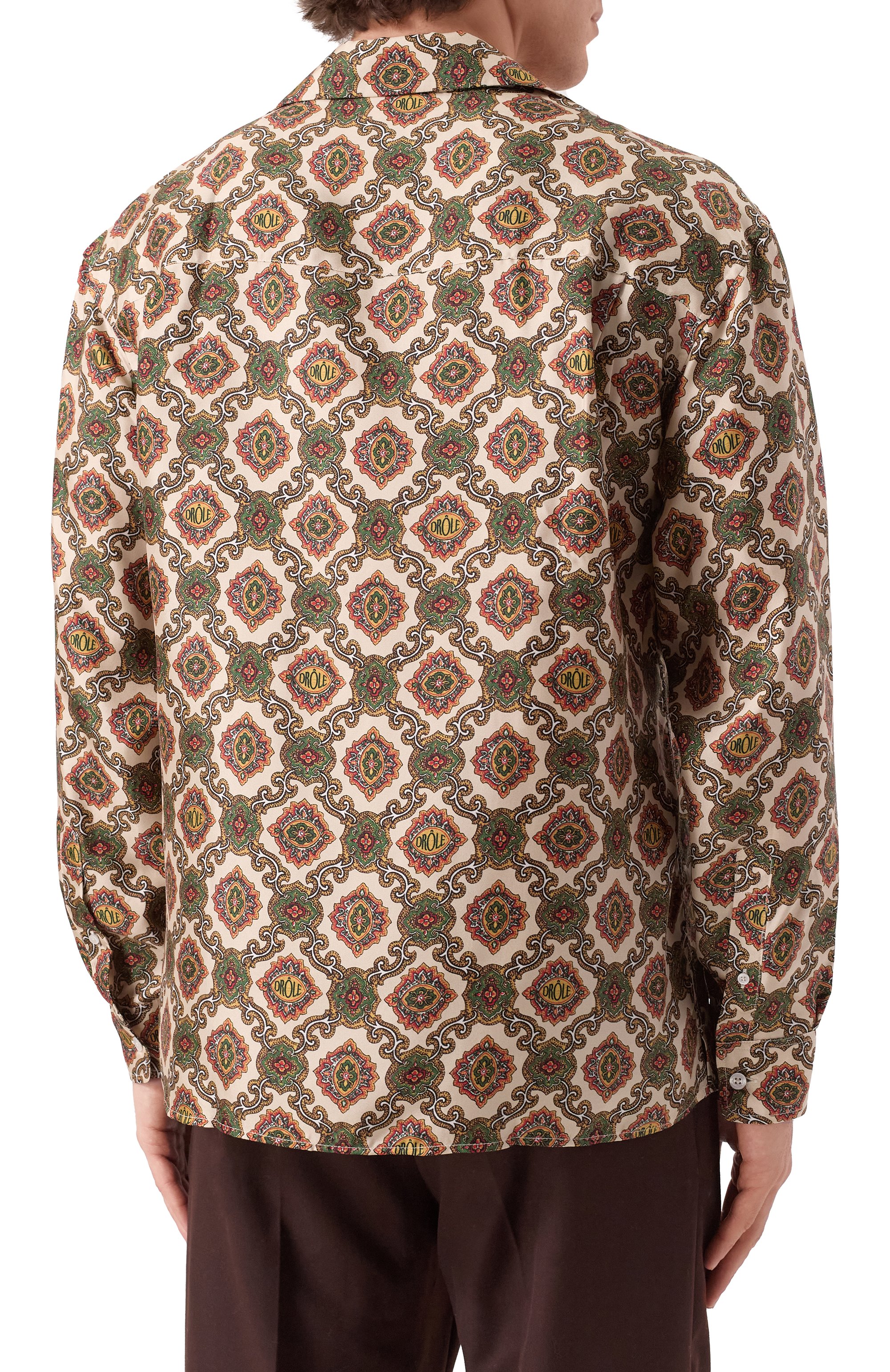 Шелковая рубашка DROLE DE MONSIEUR, арт. E-SH187-SE006-BG, фото 4