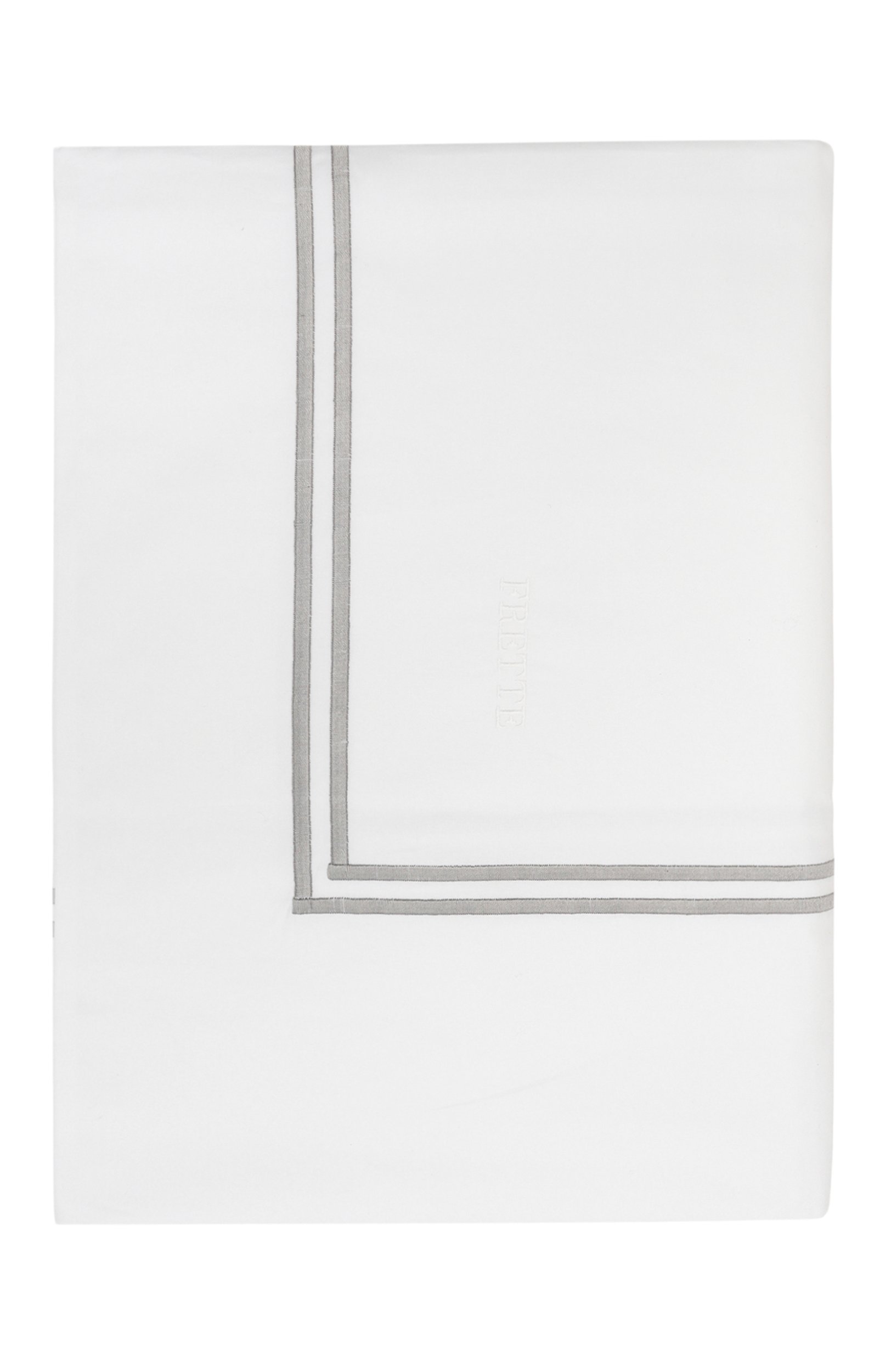 Пододеяльник hotel classic FRETTE серого цвета по цене 34200 руб., арт. FA7017 E3600 200A, фото 1 Пододеяльник hotel classic FRETTE, арт. FA7017 E3600 200A, фото 1