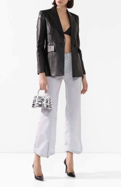 Кожаный жакет OFF-WHITE, арт. 0WJA024R20F990681000, фото 2