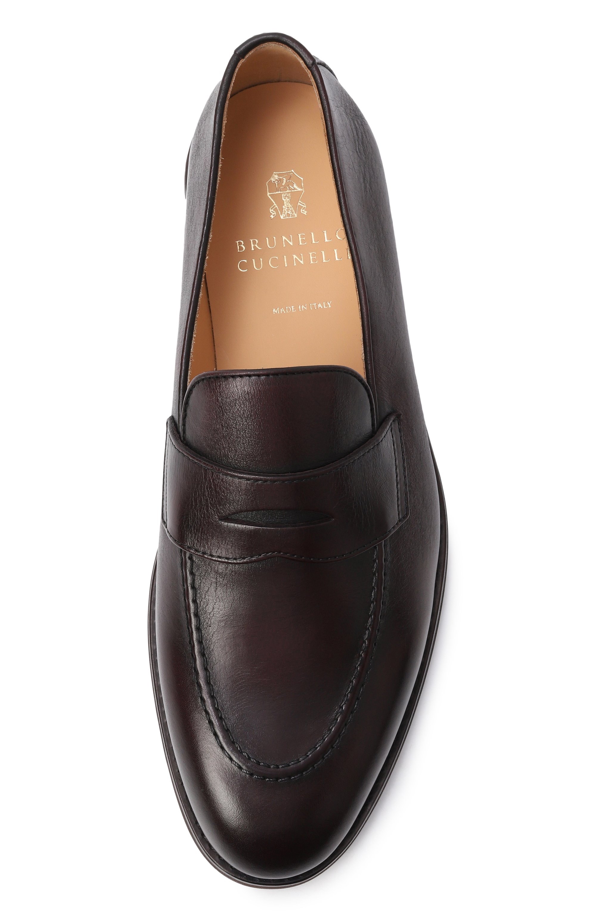 Кожаные пенни-лоферы BRUNELLO CUCINELLI, арт. MZU0DEE705, фото 6