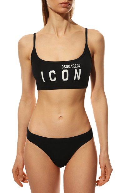 Трусы-слипы DSQUARED2 черного цвета по цене 12550 руб., арт. D8L613850, фото 2 Трусы-слипы DSQUARED2, арт. D8L613850, фото 2