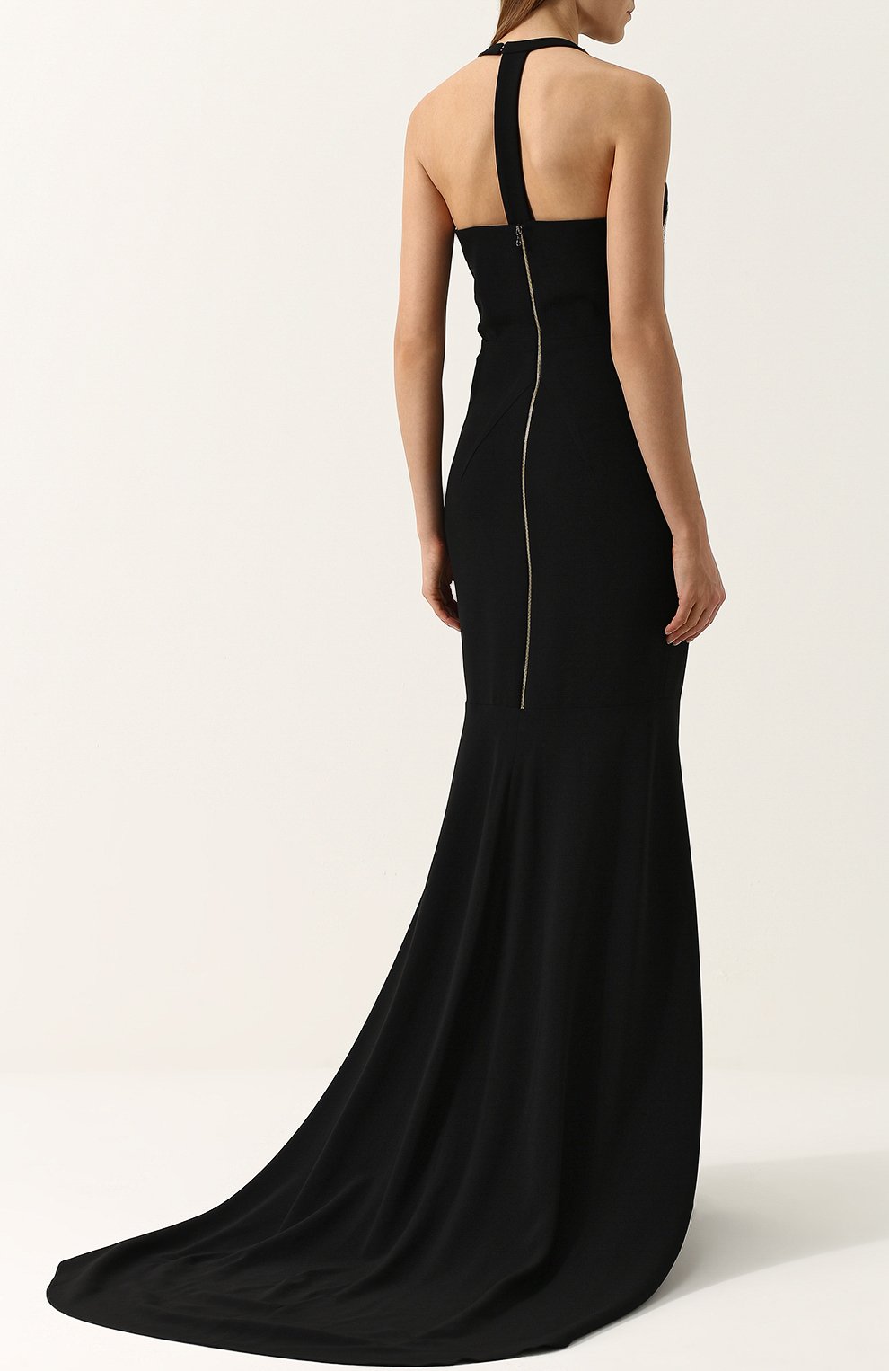 Платье ROLAND MOURET черного цвета по цене 597500 руб., арт. AW17/S0052/F0048, фото 4 Платье ROLAND MOURET, арт. AW17/S0052/F0048, фото 4
