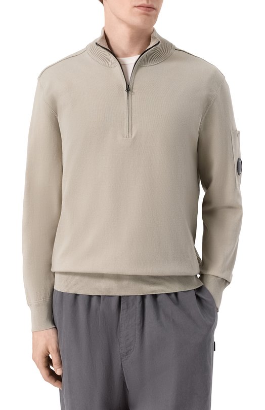 Хлопковый джемпер C.P. Company 20CMKN194A/110560A Серый  20CMKN194A/110560A Фото 3