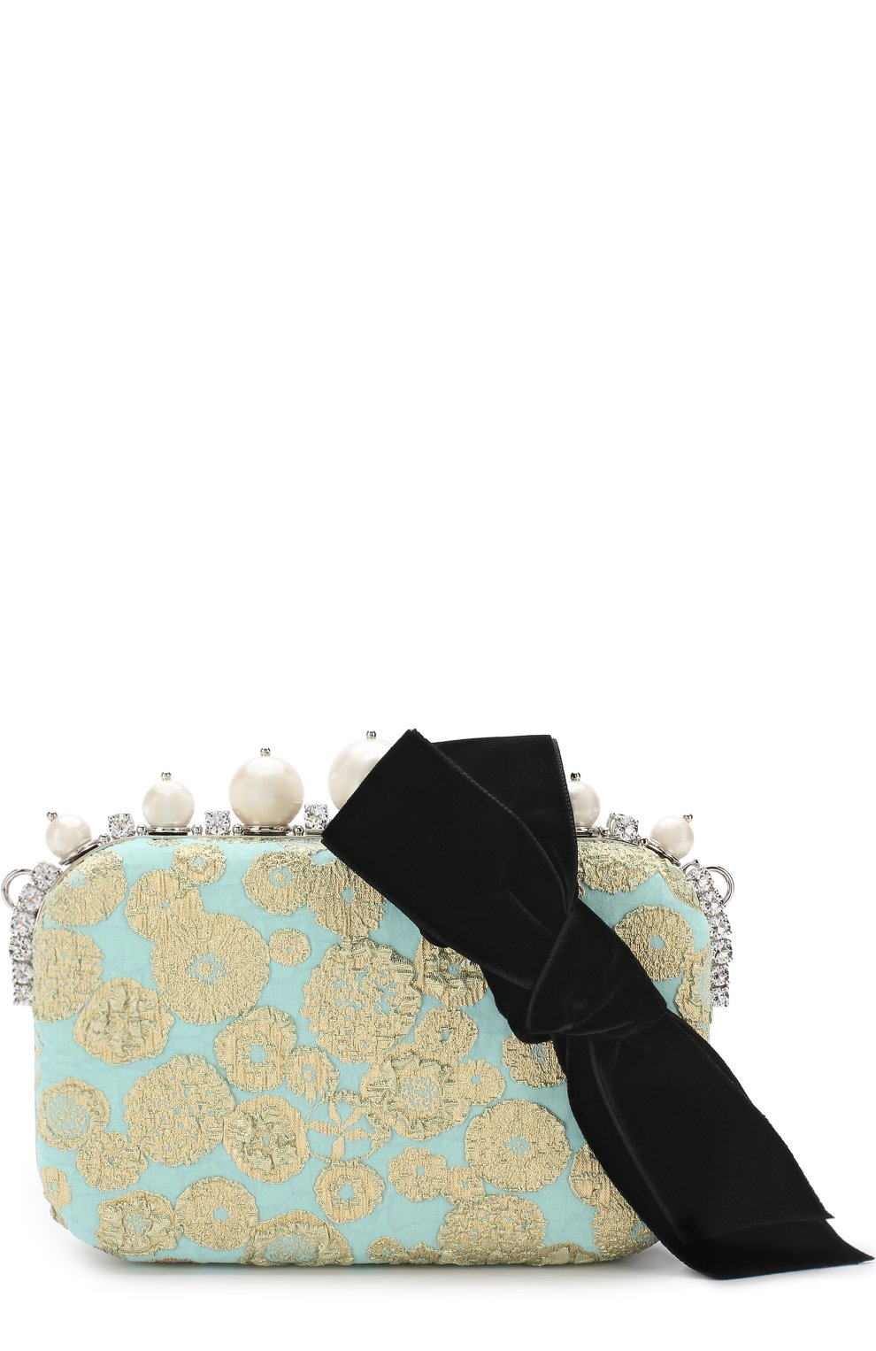 Клатч с декоративной отделкой MIU MIU, арт. 5BF042-2BWS-F064W-OOO, фото 5