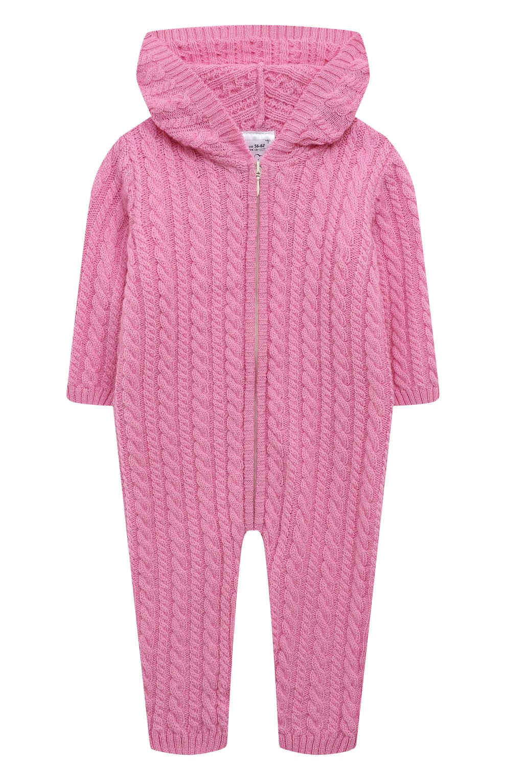 Кашемировый комбинезон WOOL AND COTTON розового цвета по цене 16310 руб., арт. KMLBR-RH, фото 1 Кашемировый комбинезон WOOL AND COTTON, арт. KMLBR-RH, фото 1