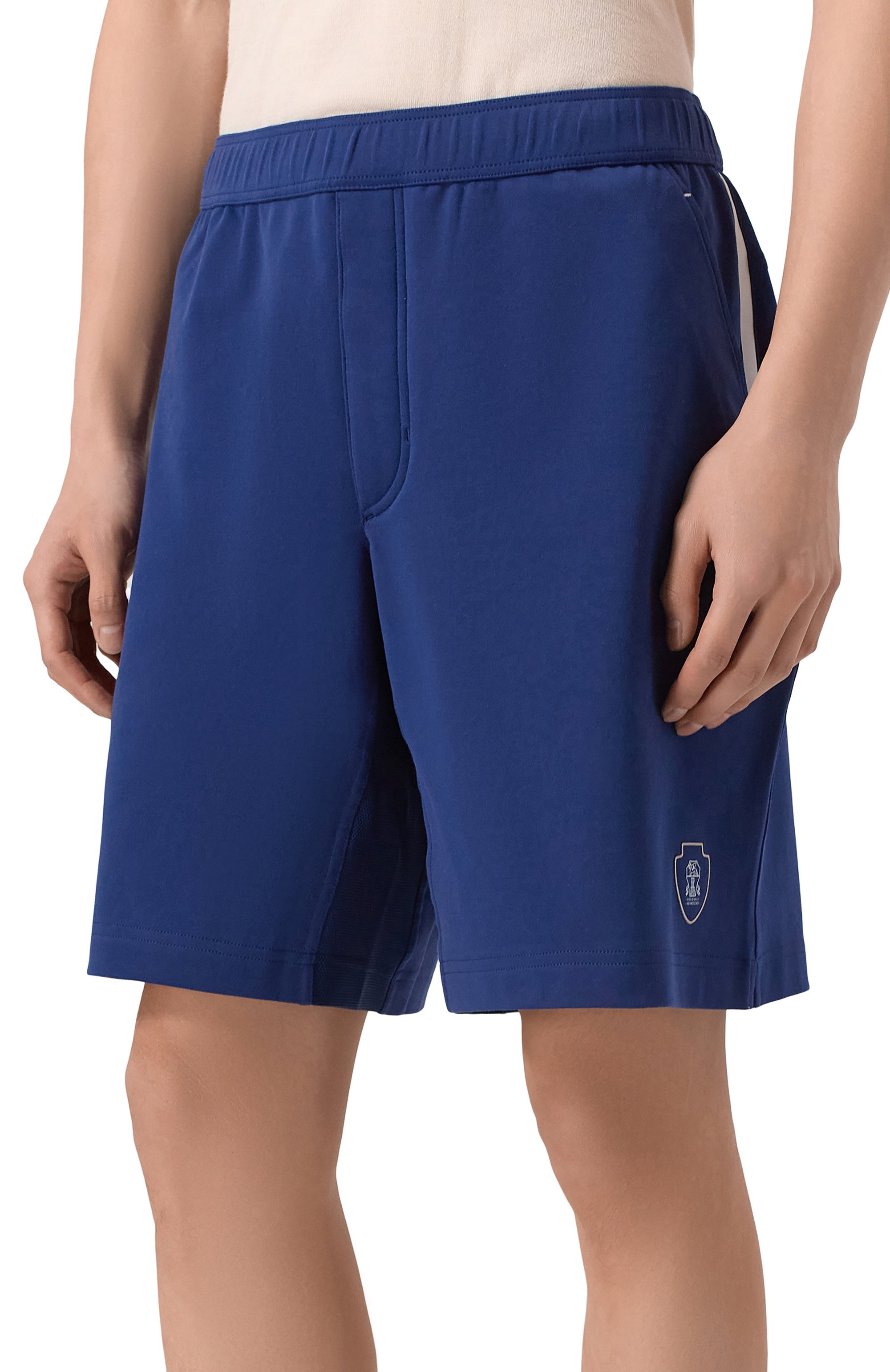 Хлопковые шорты BRUNELLO CUCINELLI, арт. ML8243390T, фото 3