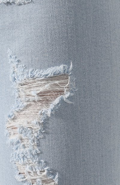 Джинсы с потертостями BALMAIN голубого цвета по цене 106500 руб., арт. SF25587/D089, фото 5 Джинсы с потертостями BALMAIN, арт. SF25587/D089, фото 5